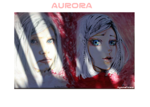 Aurora-ritratto e raggi di sole