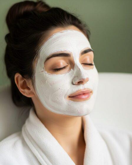 Maschera purificante per pelli normali all'argilla bianca. Immagine generata da Google Gemini.