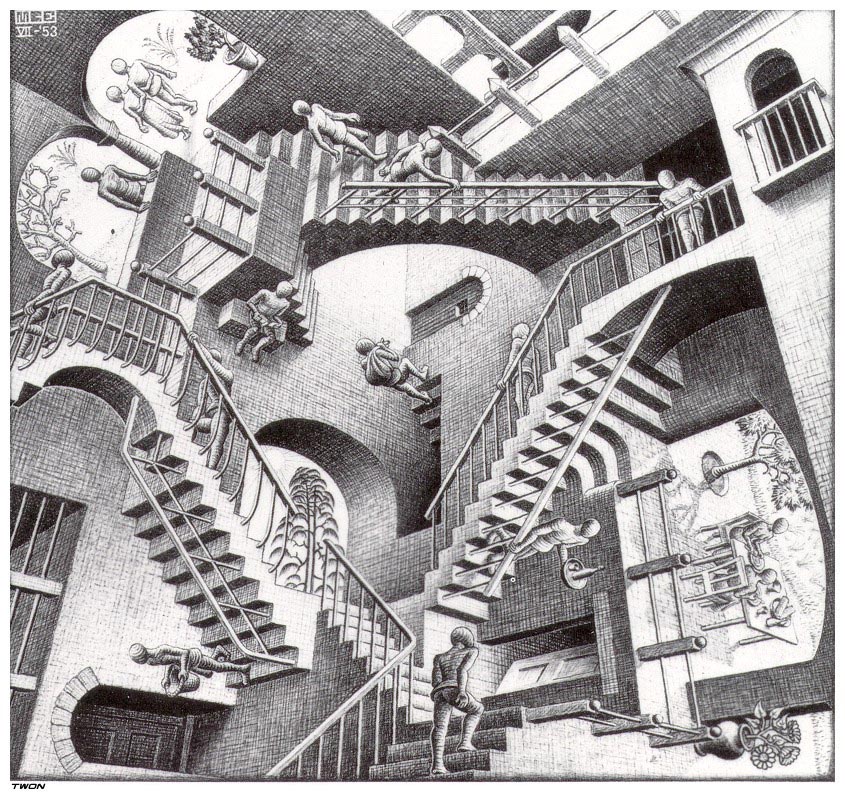 ALT="Relatività di Escher"