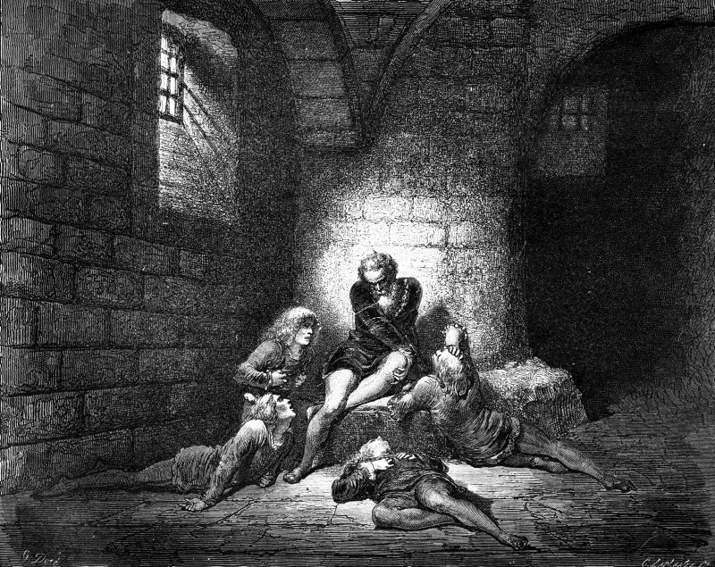 Arte e letteratura - Il Conte Ugolino e i suoi figli, Gustave Doré