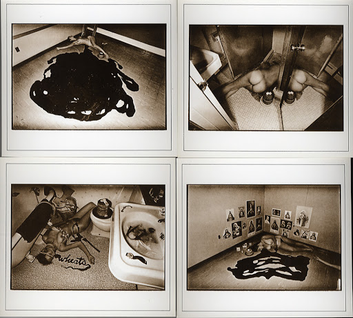 Criminale - ©Les Krims, Quattro immagini dal libro “The Incredible Case of the Stack O’Wheat Murders” del 1970.