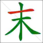 Ideogrammi cinesi (quelli veri, però!) - 末 (mò, fine)