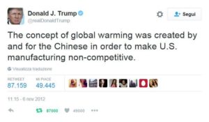 cambiamenti climatici - trump cinesi