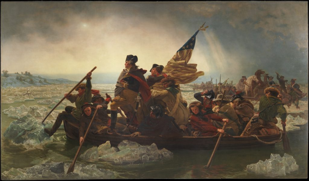 Washington attraversa il fiume Delaware (Emanuele Leutze, 1851) - Le rivoluzioni raccontate attraverso l'arte