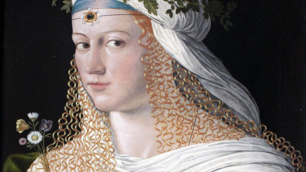 Bartolomeo Veneto, Ritratto di Lucrezia Borgia