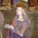 Lucrezia Borgia, Pinturicchio, immagine di pubblico dominio via Wikimedia Commons.