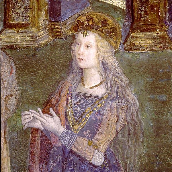 Lucrezia Borgia, Pinturicchio, immagine di pubblico dominio via Wikimedia Commons.