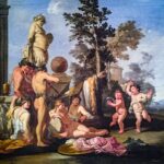 Dioniso: "Festa di Bacco", Giulio Carpioni, Ca' Rezzonico. Immagine di pubblico dominio.