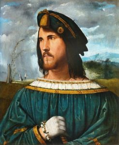 Cesare Borgia ritratto da Altobello Melone