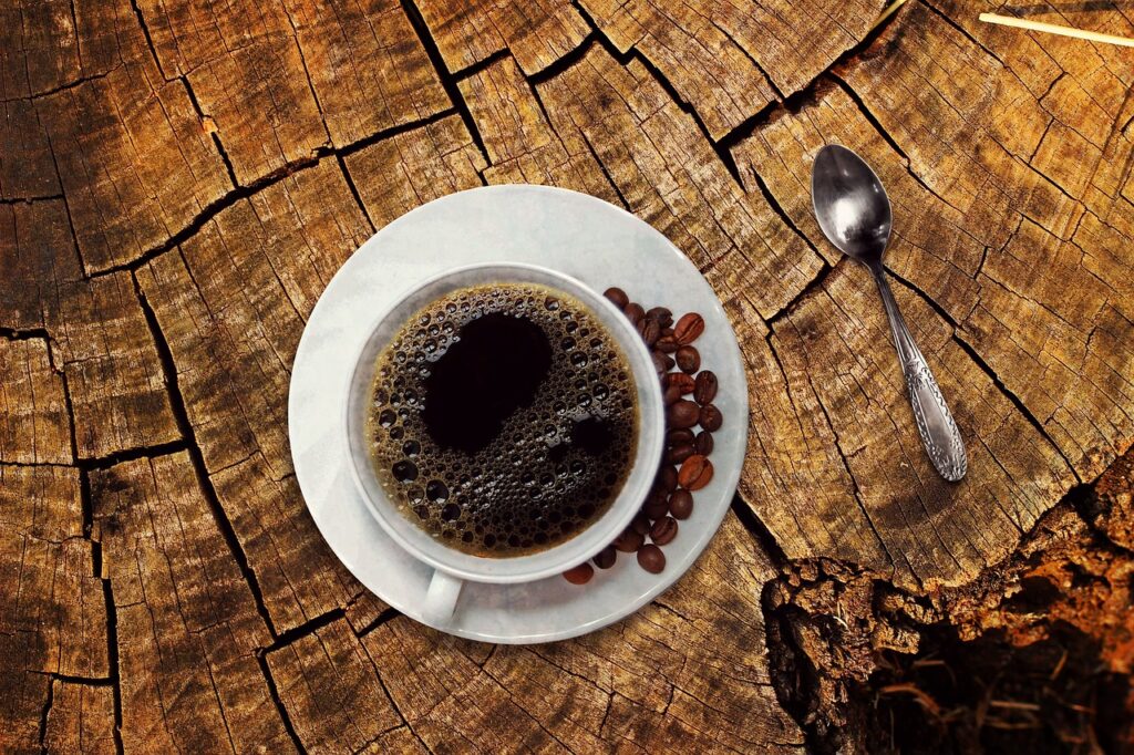 Tazzina di caffè. Foto di Anja da Pixabay