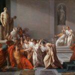 Idi di marxo: "La morte di Cesare", Vincenzo Camuccini, 1804-1805. Immagine di pubblico dominio.