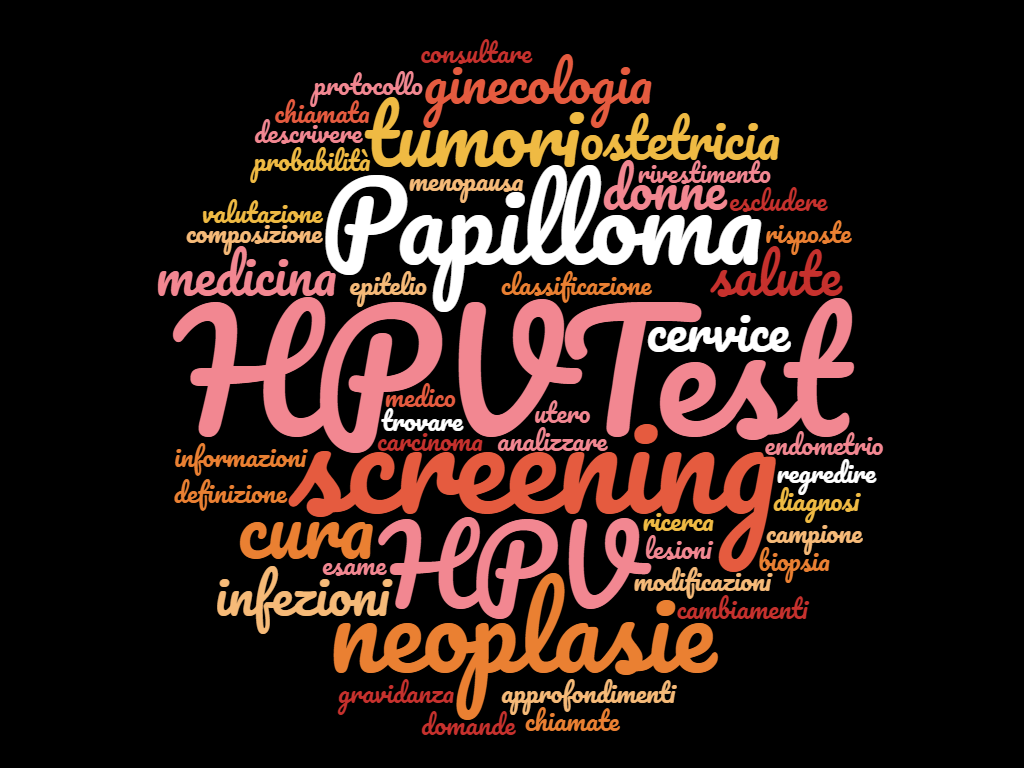HPV test - wordcloud - copertina