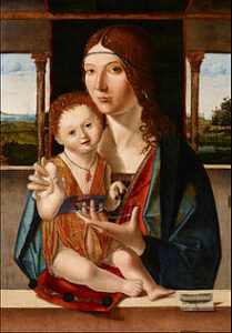 "Madonna con Gesù bambino", Jacobello da Messina.