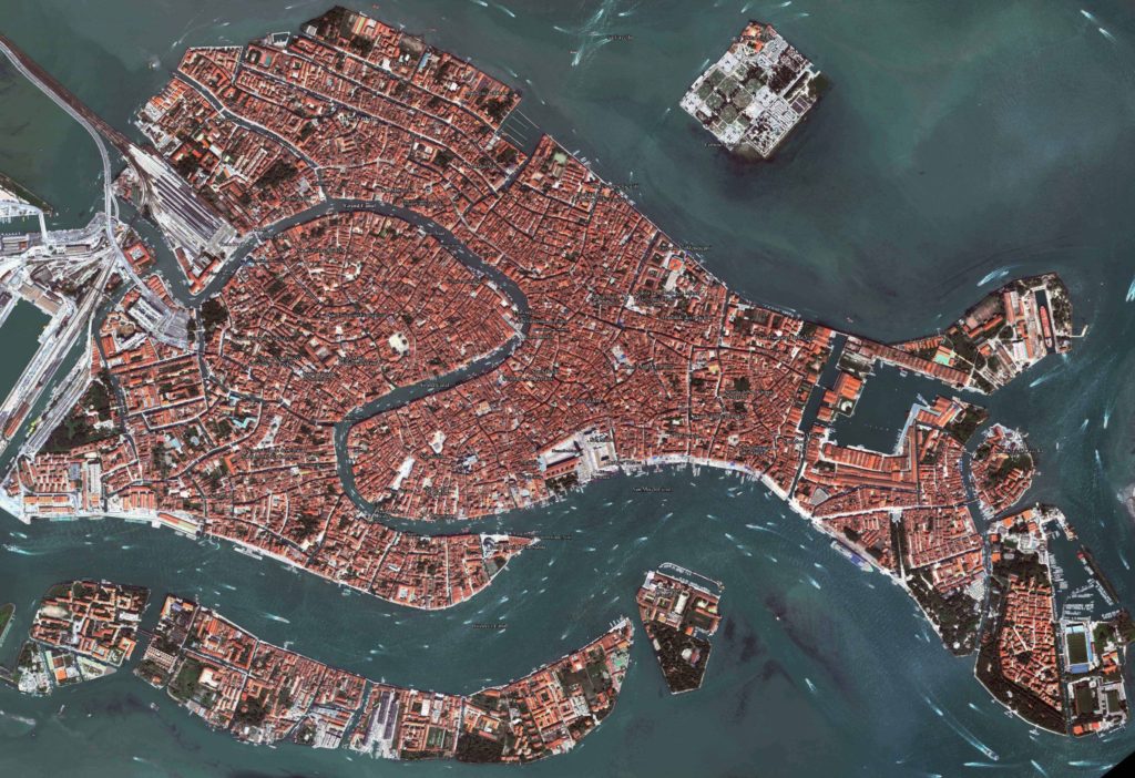 Sestieri: Venezia veduta aerea