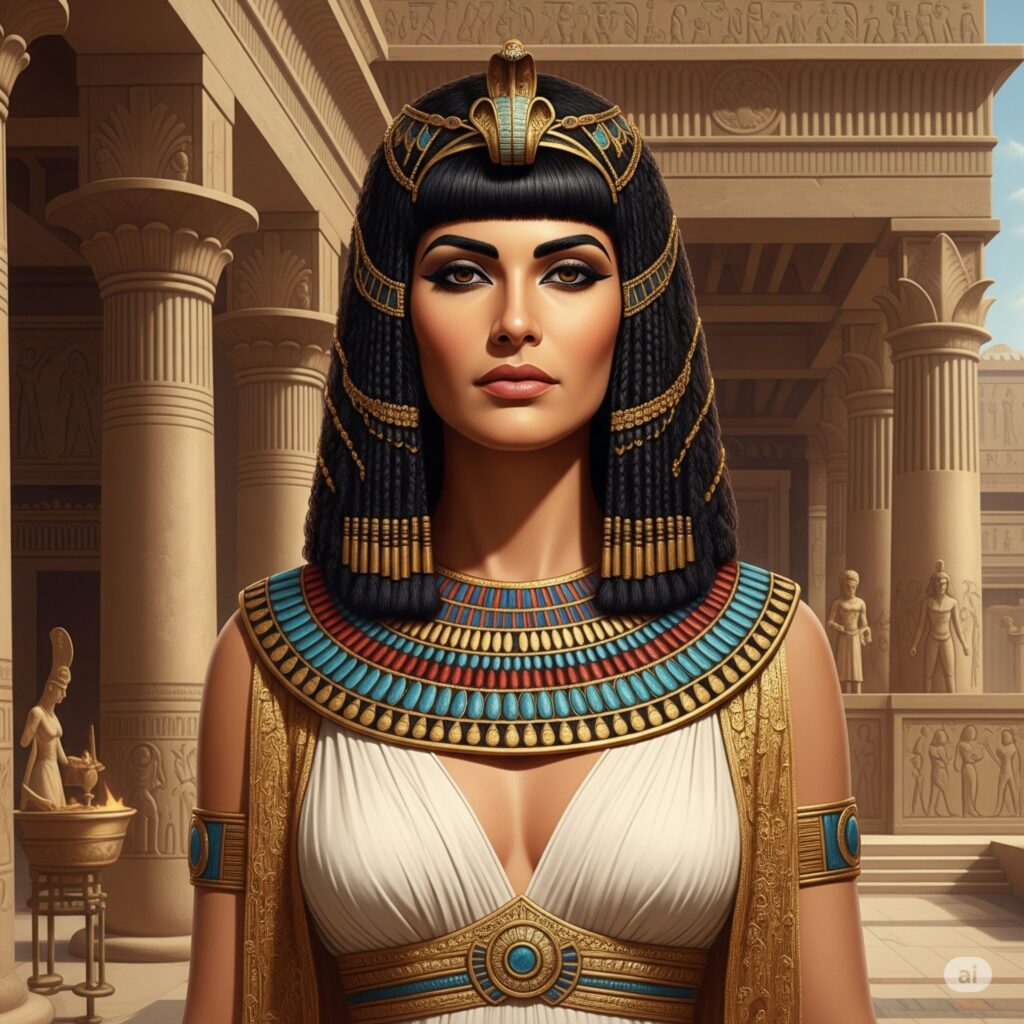 Cleopatra d?Egitto, immagine generata da Google Gemini.