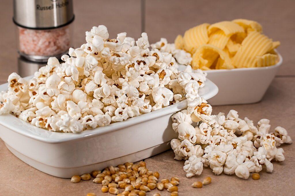 Ricette con i popcorn. Foto di Steve Buissinne da Pixabay.