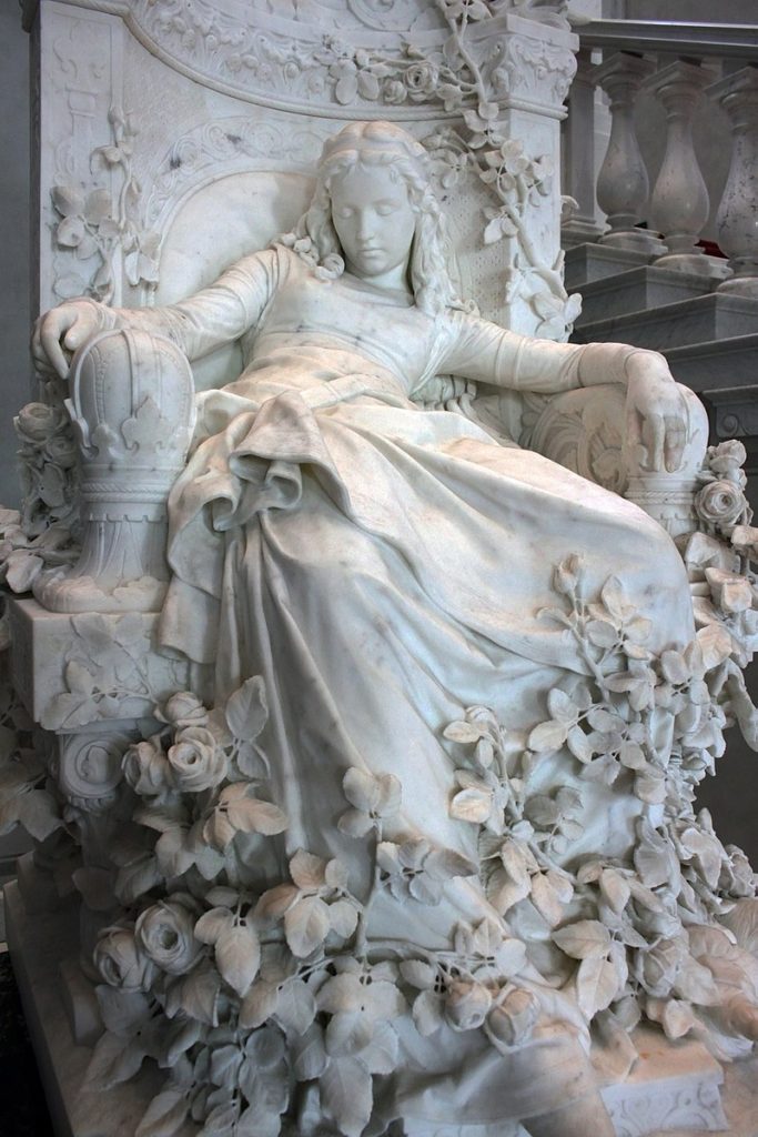 La bella addormentata, Louis-Sussmann Hellborn, Alte Nationalgalerie, Berlino