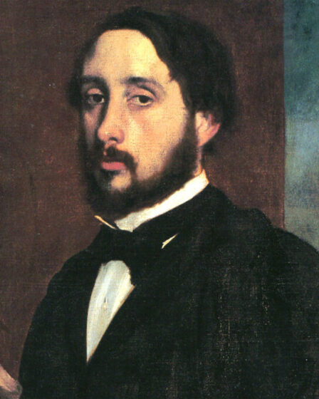 ALT="Edgar Degas autoritratto"