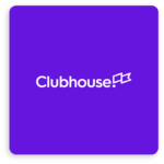 Logo Clubhouse - come si entra? messaggi vocali - stanze