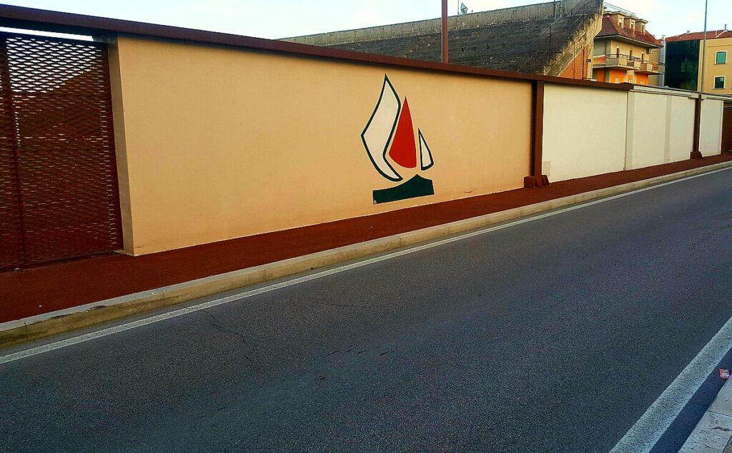 Murales dedicato alla Sambenedettese, via Wikimedia Commons.