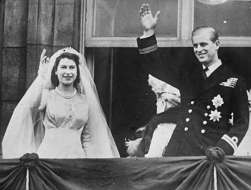 Matrimoni reali: Elisabetta II e Filippo di Edimburgo.