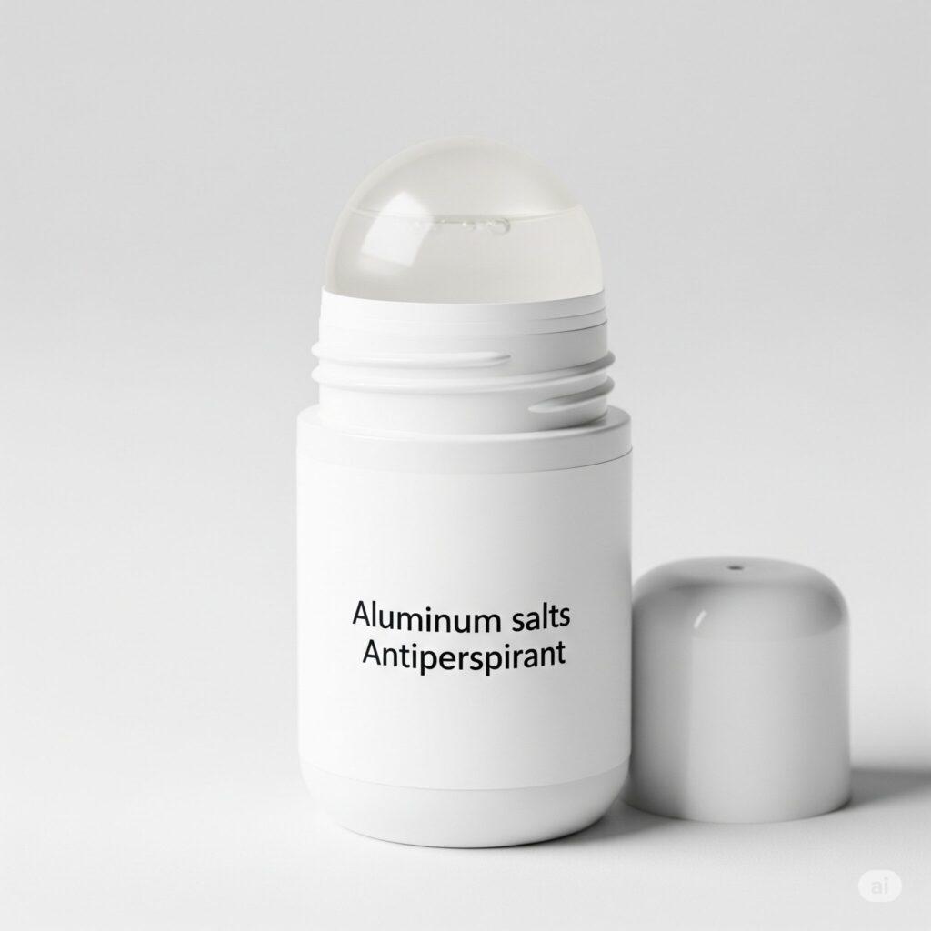Sali di alluminio negli antitraspiranti. Immagine generata da Google Gemini.