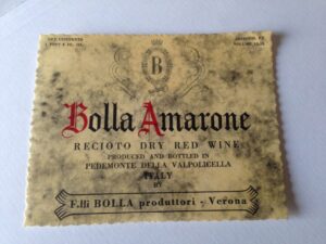 Vini nati per caso: Bolla Amarone, etichetta storica
