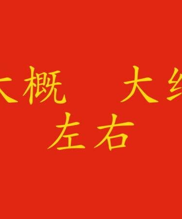 "circa" in cinese: come si dice?