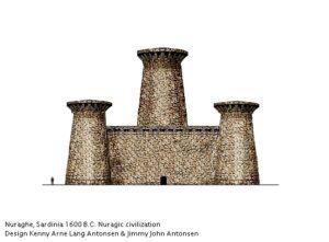 Ricostruzione-di-nuraghe-Sardegna