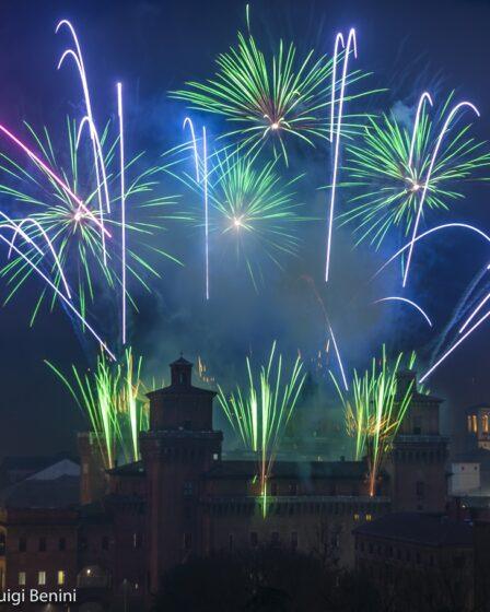 Capodanno a Ferrara 2024, Incendio del castello estense