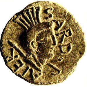 Sardegna Romana: moneta raffigurante il Sardus Pater Babai