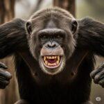 Travis, scimpanzè che sfigurò una donna. Immagine generata da Google Gemini.