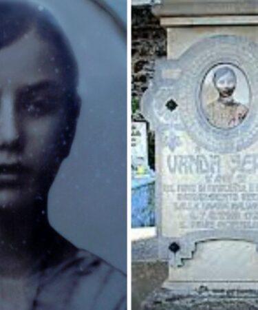 La tragica scomparsa di Vanda Serra, Aidomaggiore. Foto e e lapide al cimitero.