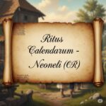 Ritus Calendarum - Neoneli (OR). Immagine generata da Google Gemini.