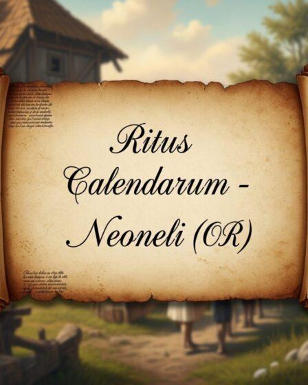 Ritus Calendarum - Neoneli (OR). Immagine generata da Google Gemini.