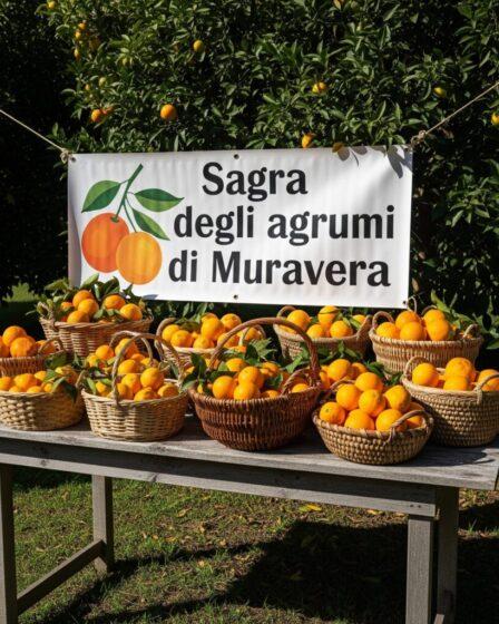Sagra degli agrumi di Muravera. Immagine generata da Google Gemini.