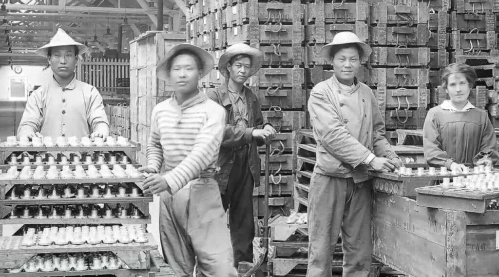 Lavoratori cinesi durante la prima guerra mondiale