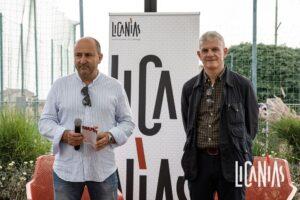 Licanias 2023: il sindaco di Neoneli Salvatore Cau e il direttore artistico Giuseppe Culicchia (foto Coralie Maneri)