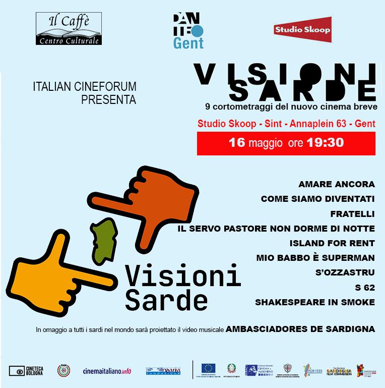 Visioni sarde fa tappa a Gent il 16 maggio: la locandina.
