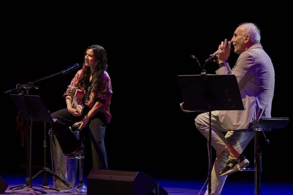 Paola Turci e Gino Castaldo. Foto di Fabio Benato.