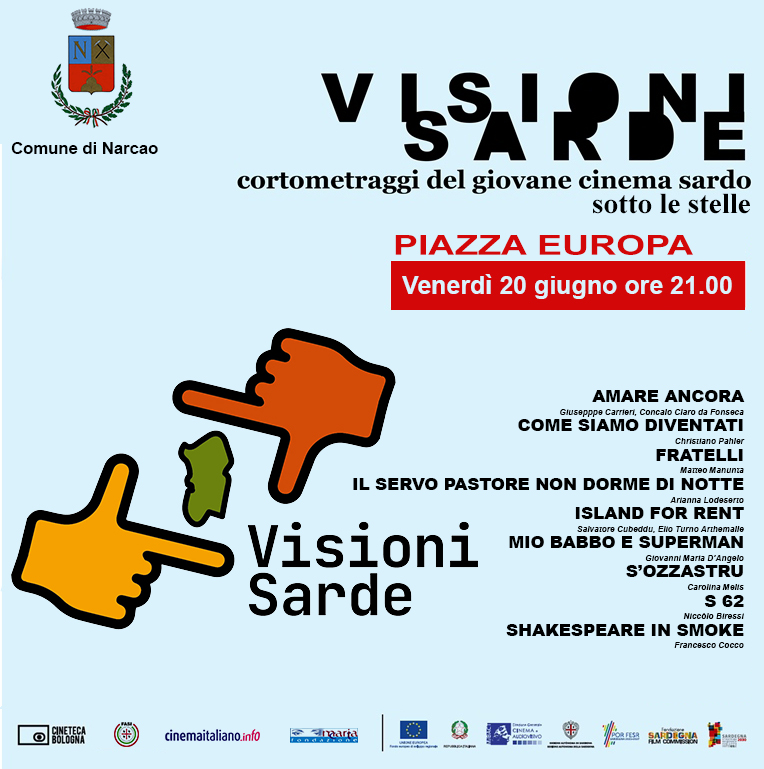 Visioni Sarde a Narcao, il 20 giugno.