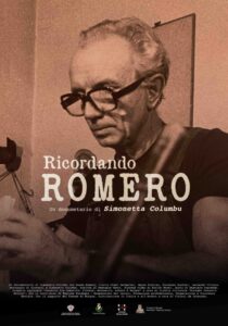 Locandina di "Ricordando Romero", per la regia di Simonetta Columbu.