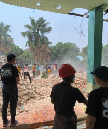 Terremoto in Myanmar. Azione Contro la Fame.