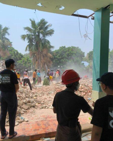 Terremoto in Myanmar. Azione Contro la Fame.