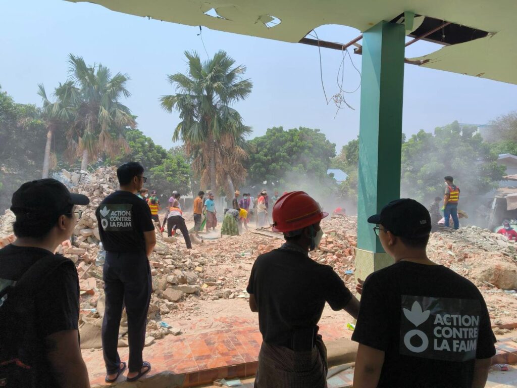 Terremoto in Myanmar. Azione Contro la Fame.