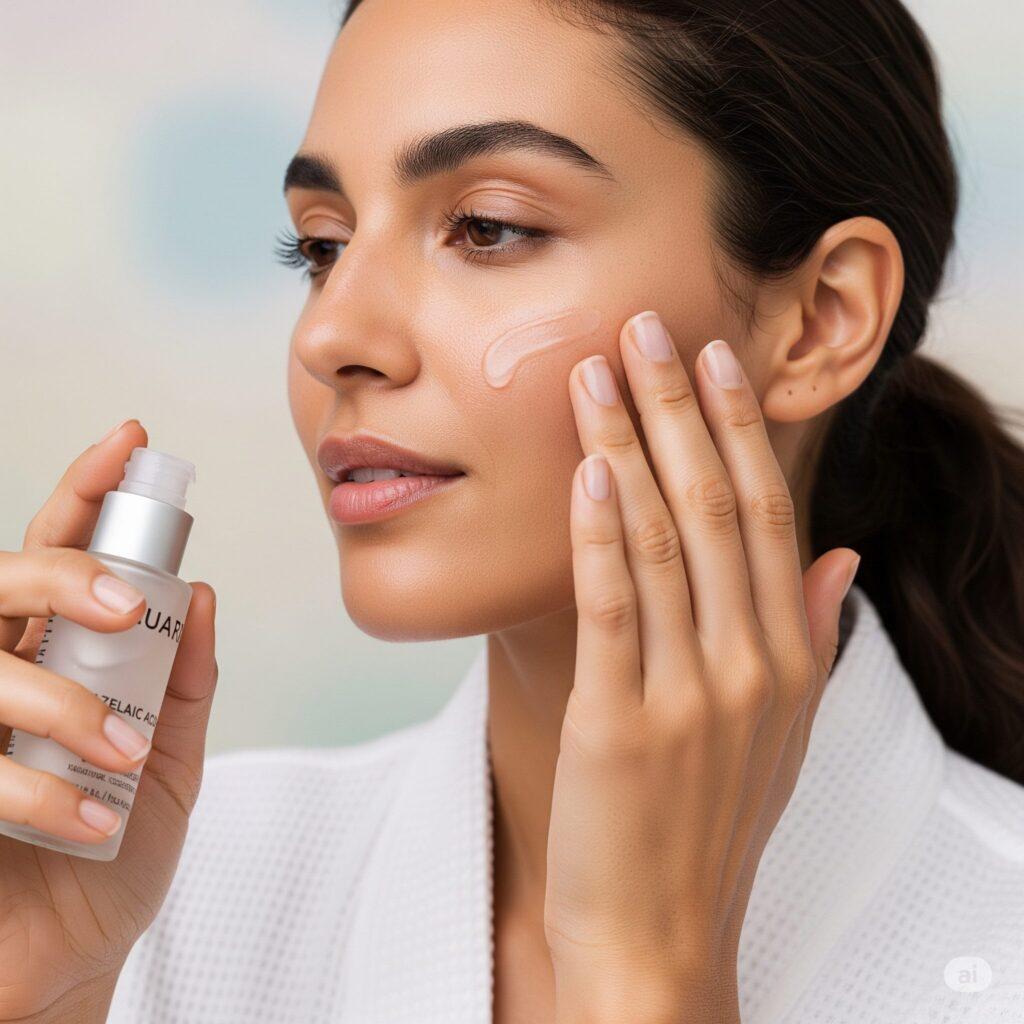Acido azelaico nei cosmetici: a cosa serve? Immagine generata da Google Gemini.