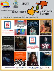 Visioni Sarde a Calasetta: locandina promozionale.