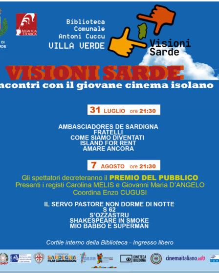 Villa Verde ospita la rassegna "Visioni Sarde". Locandina free press.