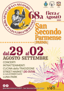 68ª Fiera d'Agosto: dal 29 agosto al 2 settembre a San Secondo Parmense. 
